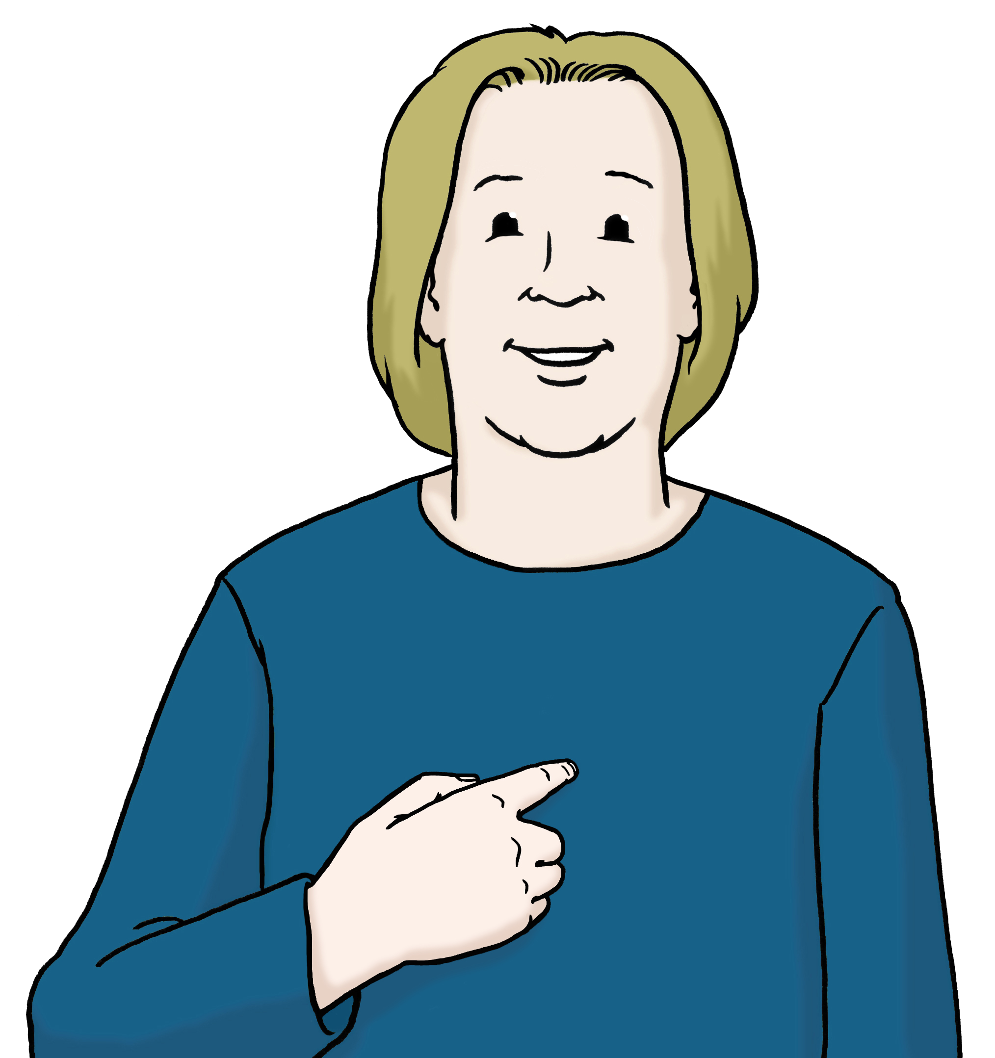 Abbildung einer befragten person mit einer sprechblase die ein Fragezeichen enthält