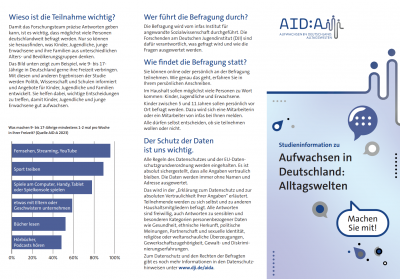 AIDA Studienflyer